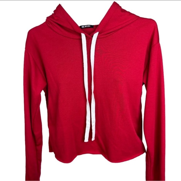 Red lightweight small women’s hoodie - Picture 3 of 4